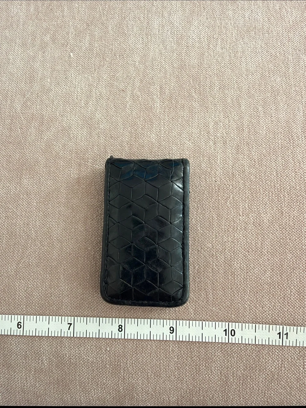 Cole Haan Black Leather money clip